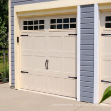 New Technology Modern Style Barn Grooved Panel Garage Door with glass window